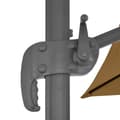 Miniatyrbild 7 av 10: vidaXL Parasoll med portabel bas taupe