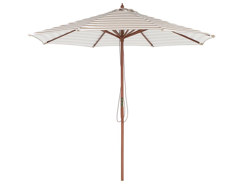 Parasoll 260 cm beige/vit FERENTILLO