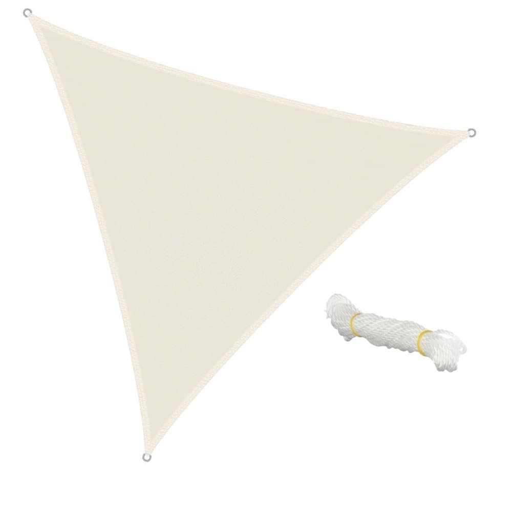 Markis solskydds skugga segel vindrutan 5x5x5m Cream 100% HDPE terrass
