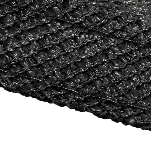 Markise solbeskyttelse skygge sejl 3,6x3,6x3,6 m antracit 100% HDPE terrasse