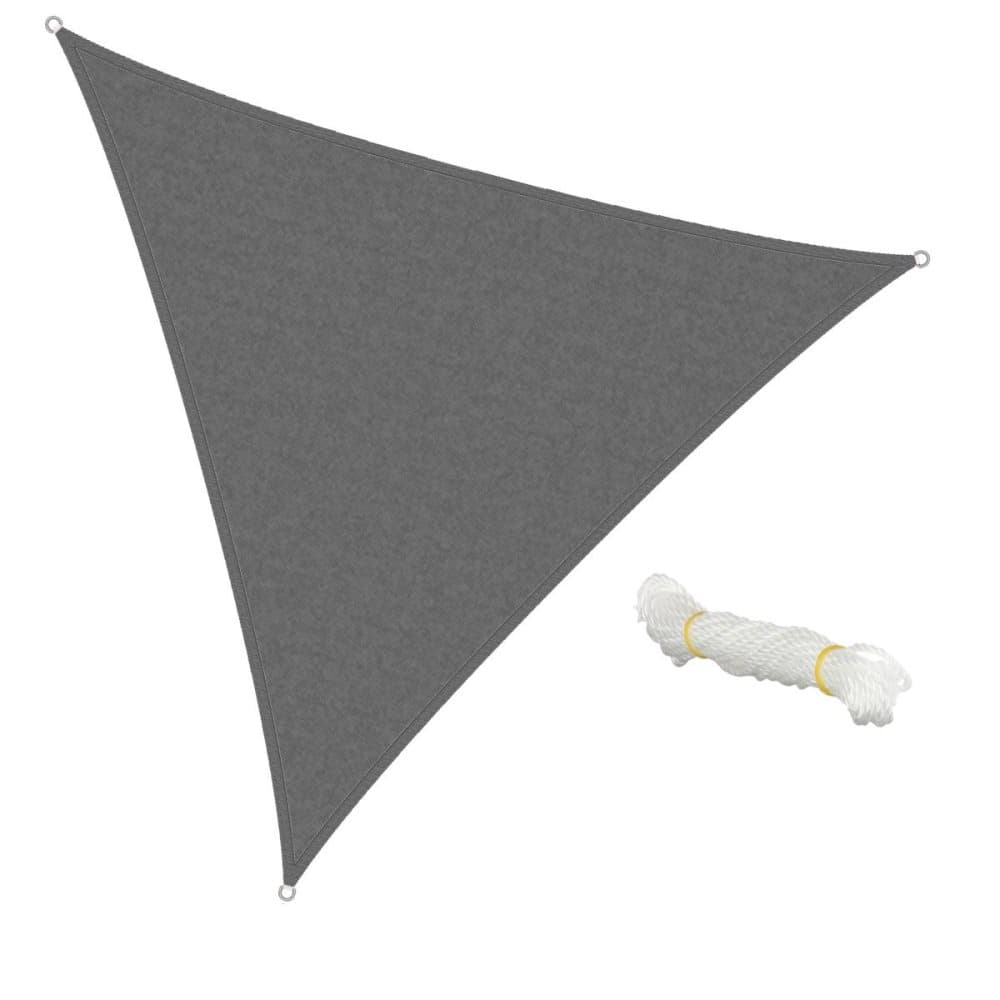 Markis solskydds skugga segel vindrutan 5x5x5m grå 100% HDPE terrass