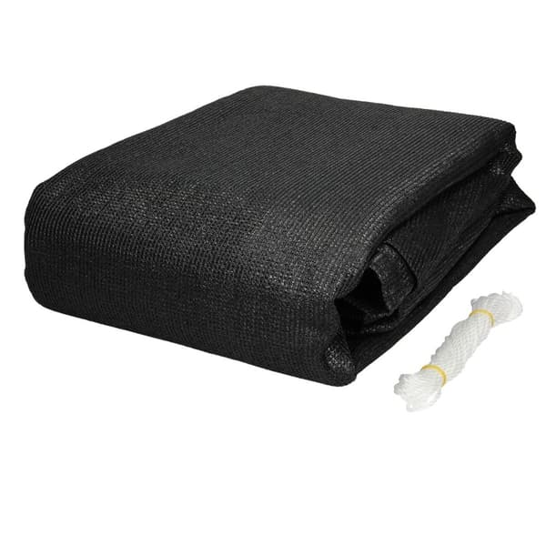 Markise solbeskyttelse skygge sejl skygge 3,6x3,6 m antracit HDPE
