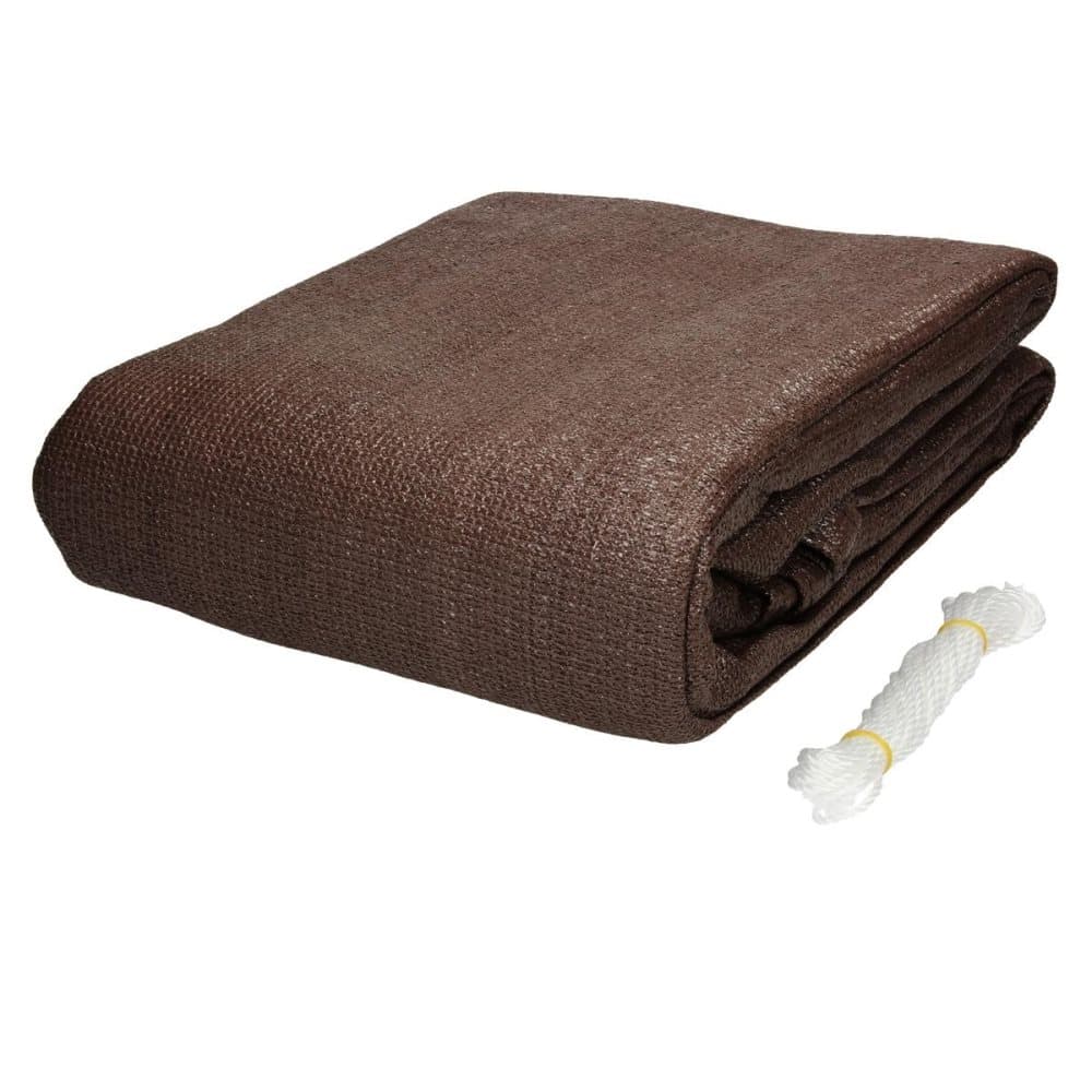 Markis solskydds skugga segel vindrutan 3,6x3,6x3,6 m Brun 100% HDPE