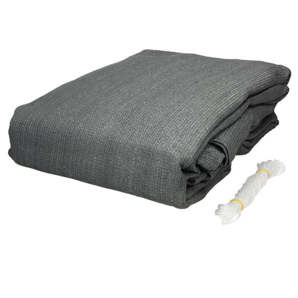 Markis solskydds skugga segel skugga 3,6x3,6 m grå 100% HDPE