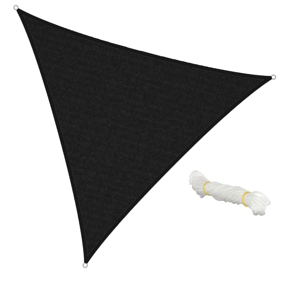 Markis solskydds skugga segel vindrutan 5x5x5 m antracit 100% HDPE