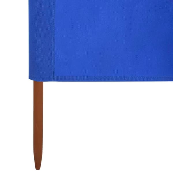 vidaXL Vindskjerm 9 paneler stoff 1200x80 cm asurblå