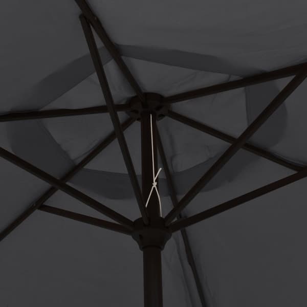 vidaXL parasol 200x224 cm aluminium sort