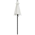 Miniatyrbilde 4 av 8: vidaXL Parasoll sandhvit 200x224 cm aluminium