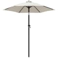 Miniatyrbilde 2 av 8: vidaXL Parasoll sandhvit 200x224 cm aluminium