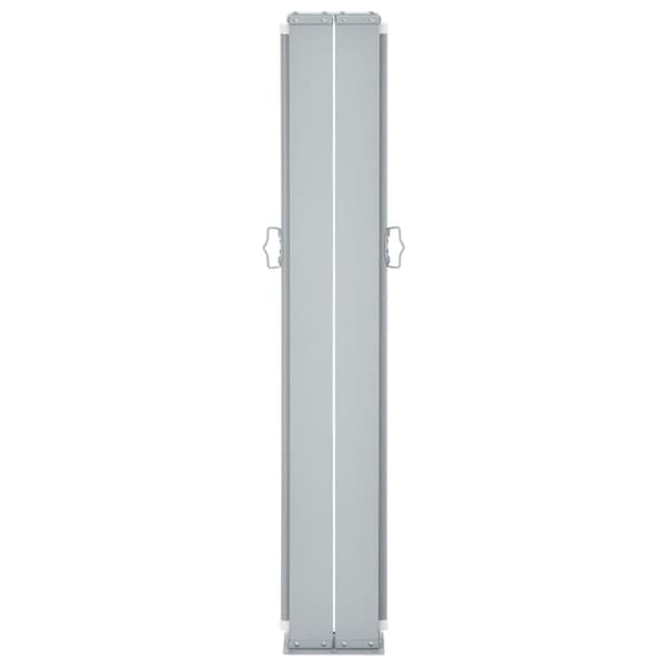 vidaXL Uttrekkbar sidemarkise 120x1000 cm kremhvit