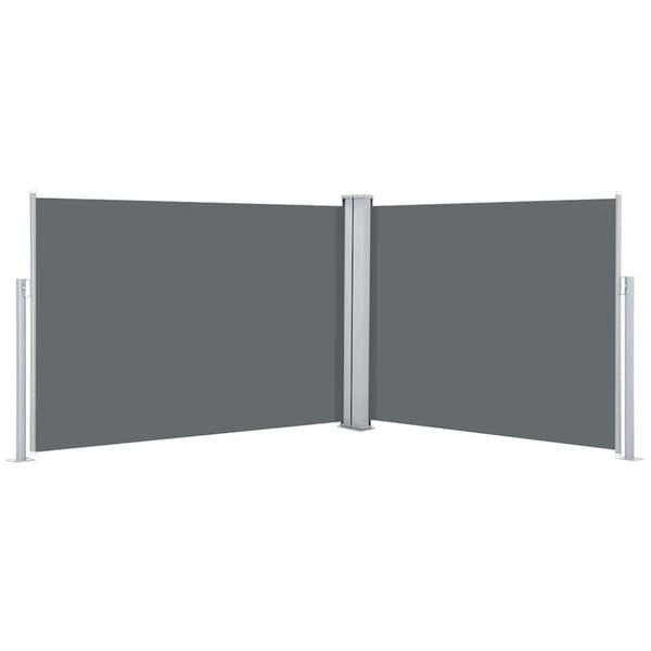 vidaXL sammenrullelig sidemarkise 100 x 1000 cm antracitgrå