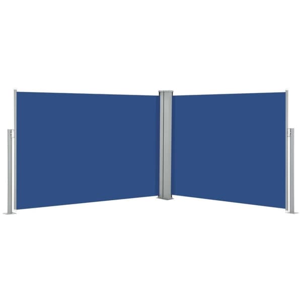 vidaXL Uttrekkbar sidemarkise 120x1000 cm blå