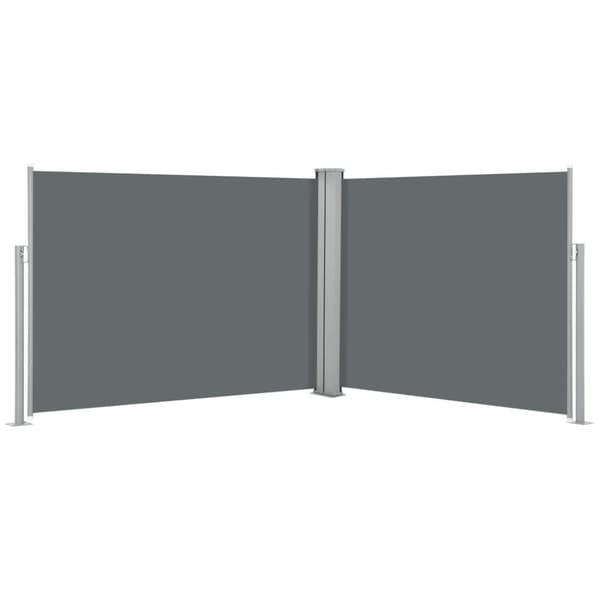 vidaXL Infällbar sidomarkis antracit 140x1000 cm