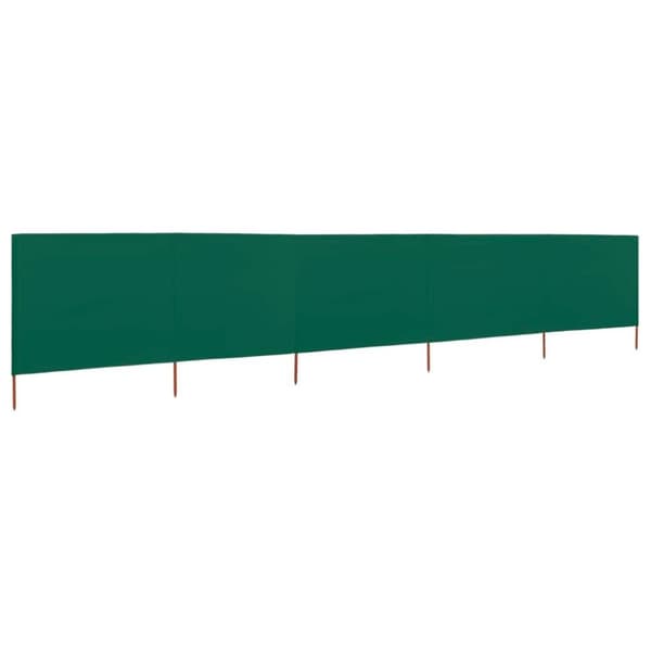 vidaXL 5-panels læsejl 600x120 cm stof grøn
