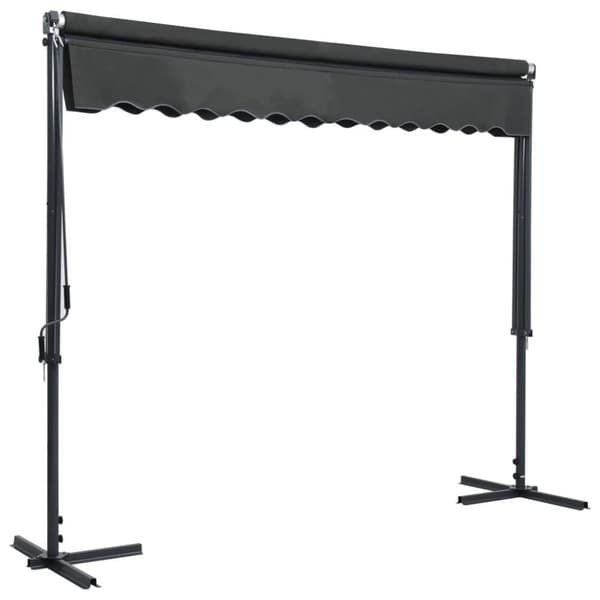 vidaXL Vapaasti seisova markiisi 300x300 cm antrasiitti