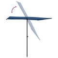 Pikkukuva 6 / 11: vidaXL Aurinkovarjo alumiinitolpalla 2x1,5 m taivaansininen