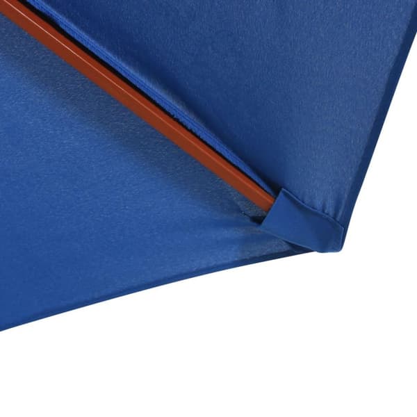 vidaXL Parasoll med trästolpe 300x258 cm blå