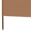 Miniatyrbillede 5 af 6: vidaXL 3-panels læsejl 400x80 cm stof gråbrun