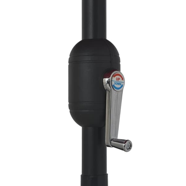 vidaXL parasol med metalstang 390 cm gråbrun