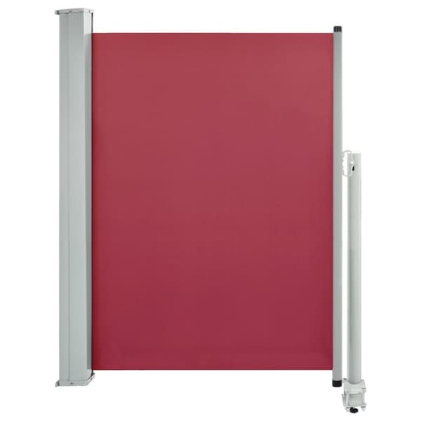 vidaXL Infällbar sidomarkis 100x300 cm röd