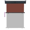 Miniatyrbillede 5 af 10: vidaXL sidemarkise til altan 120x250 cm brun