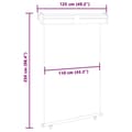 Miniatyrbillede 10 af 10: vidaXL sidemarkise til altan 120x250 cm brun
