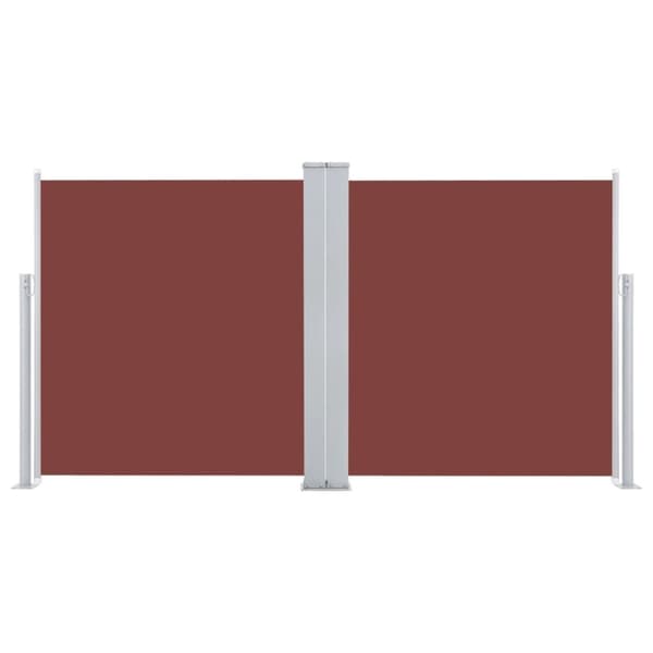 vidaXL Uttrekkbar sidemarkise 100x600 cm brun