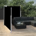 Miniatyrbillede 3 af 11: vidaXL sammenrullelig sidemarkise 140 x 600 cm sort