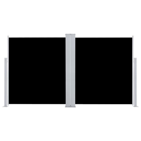 vidaXL sammenrullelig sidemarkise 140 x 600 cm sort