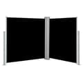 Miniatyrbillede 1 af 11: vidaXL sammenrullelig sidemarkise 140 x 600 cm sort