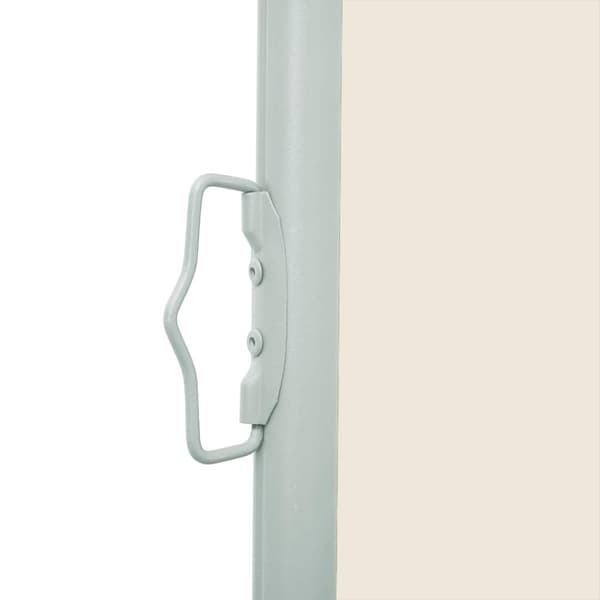vidaXL Uttrekkbar sidemarkise 140x500 cm kremhvit