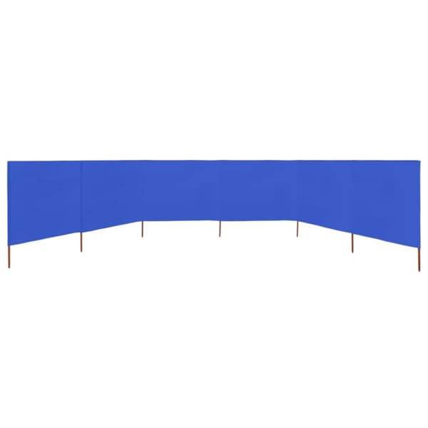 vidaXL Tuulensuojakangas 6 paneelilla 800x120 cm taivaansininen