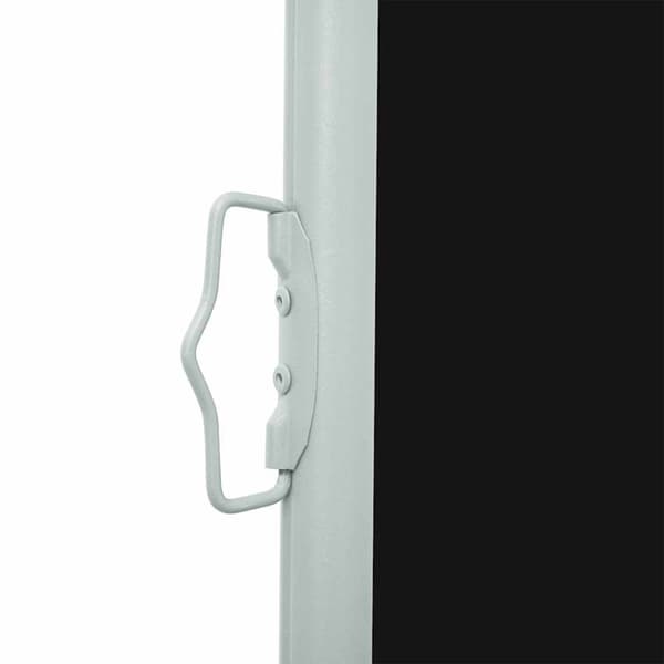 vidaXL Infällbar sidomarkis 100x500 cm svart