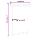 Miniatyrbillede 10 af 10: vidaXL sidemarkise til altan 120x250 cm blå