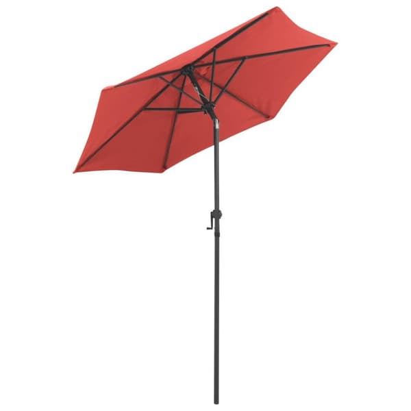 vidaXL parasol 200x211 cm aluminium terracotta