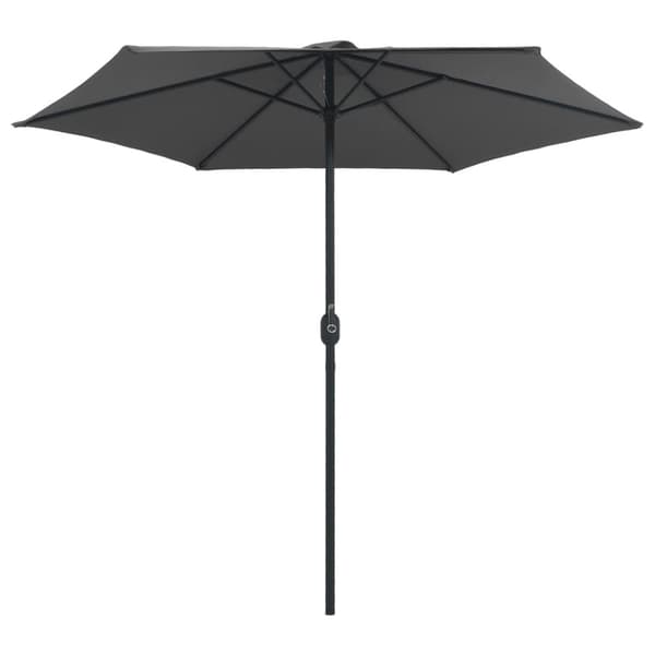 vidaXL Hageparasoll med aluminiumsstang 270x246 cm antrasitt