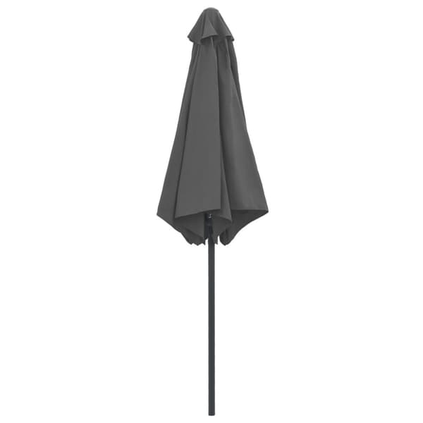 vidaXL Hageparasoll med aluminiumsstang 270x246 cm antrasitt