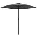 Miniatyrbilde 2 av 7: vidaXL Hageparasoll med aluminiumsstang 270x246 cm antrasitt