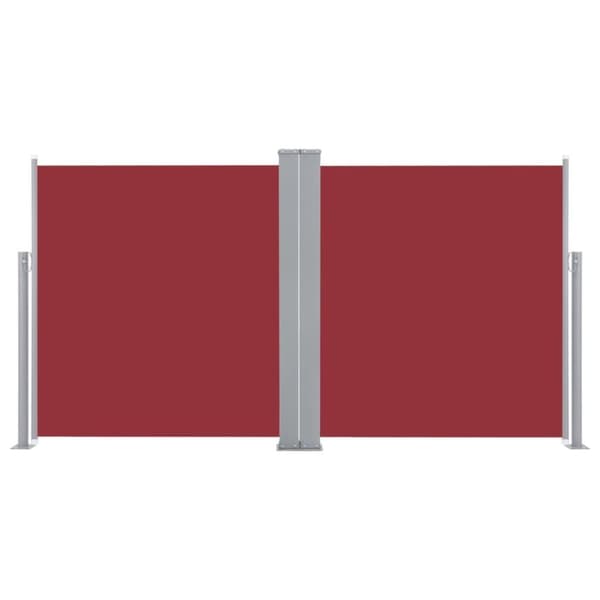 vidaXL Uttrekkbar sidemarkise 170x600 cm rød