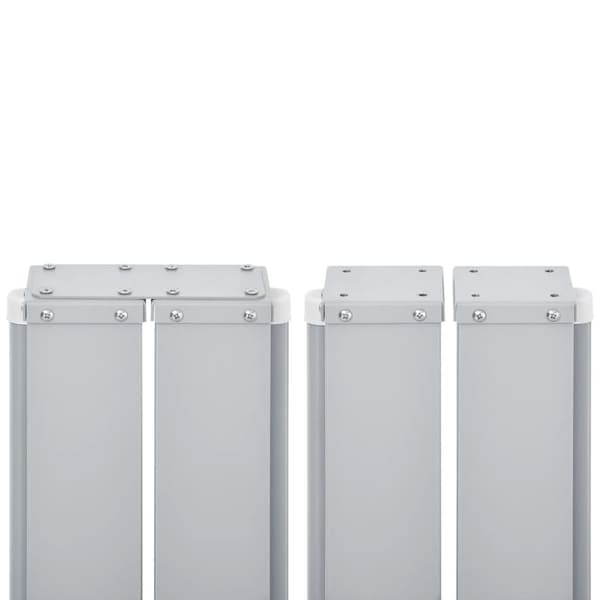 vidaXL sammenrullelig sidemarkise 170 x 600 cm rød