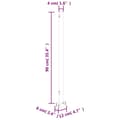 Miniatyrbillede 11 af 11: vidaXL sammenrullelig sidemarkise til terrassen 140 x 300 cm rød