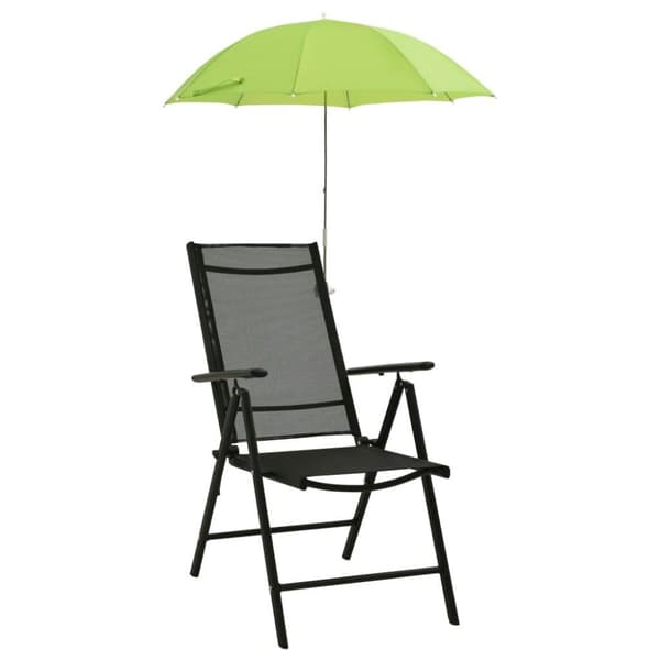 vidaXL parasoller til campingstol 2 stk. 105 cm grøn