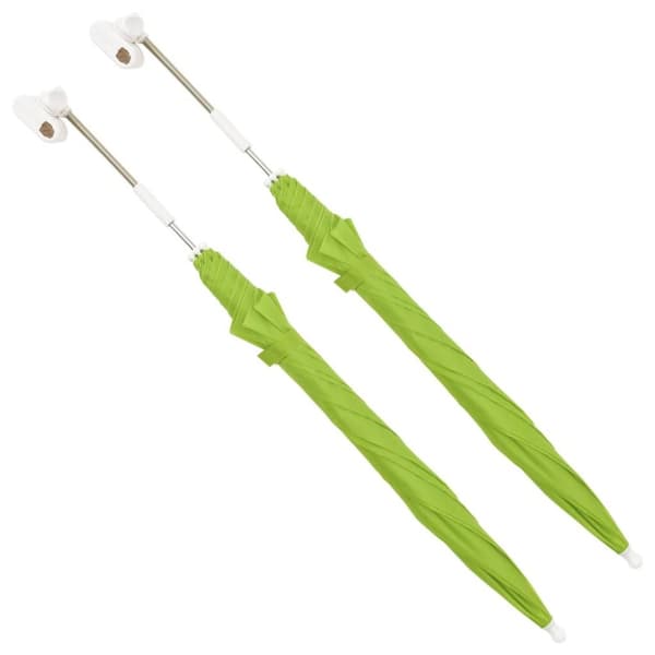 vidaXL parasoller til campingstol 2 stk. 105 cm grøn