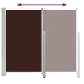 Miniatyrbilde 5 av 11: vidaXL Uttrekkbar sidemarkise 140 x 300 cm brun