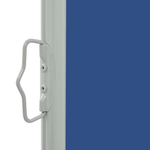 vidaXL sammenrullelig sidemarkise til terrassen 80 x 300 cm blå