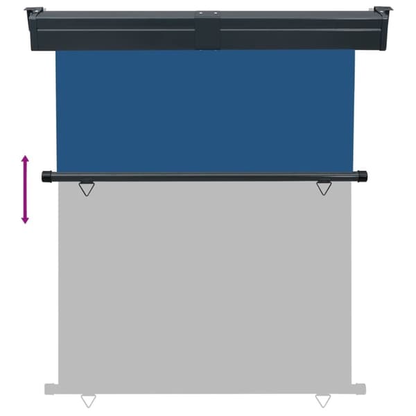 vidaXL Parvekkeen sivumarkiisi 145x250 cm sininen