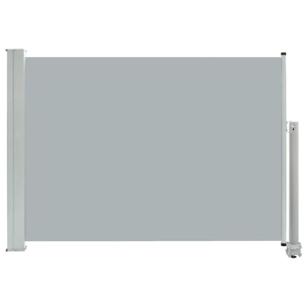 vidaXL Infällbar sidomarkis 80x300 cm grå