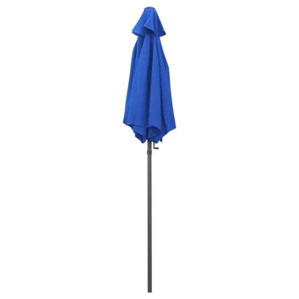 vidaXL Parasoll blå 200x224 cm aluminium