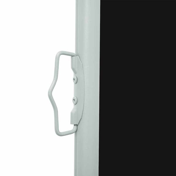 vidaXL Uttrekkbar sidemarkise 120x500 cm svart
