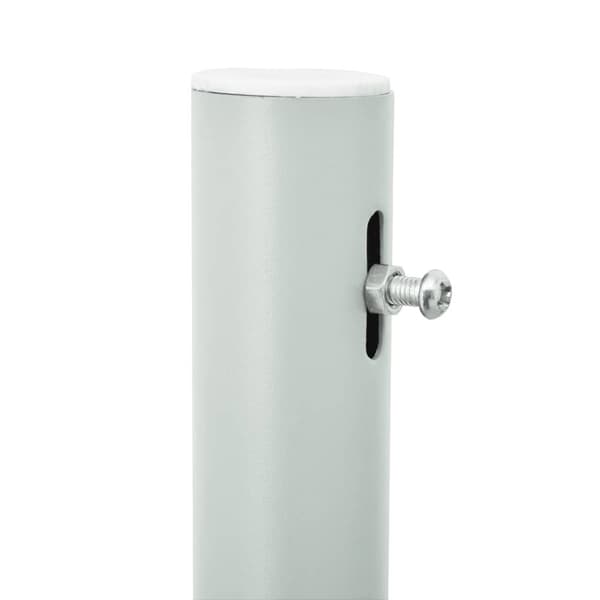 vidaXL Uttrekkbar sidemarkise 120x500 cm svart